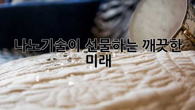 나노기술이 선물하는 깨끗한 미래